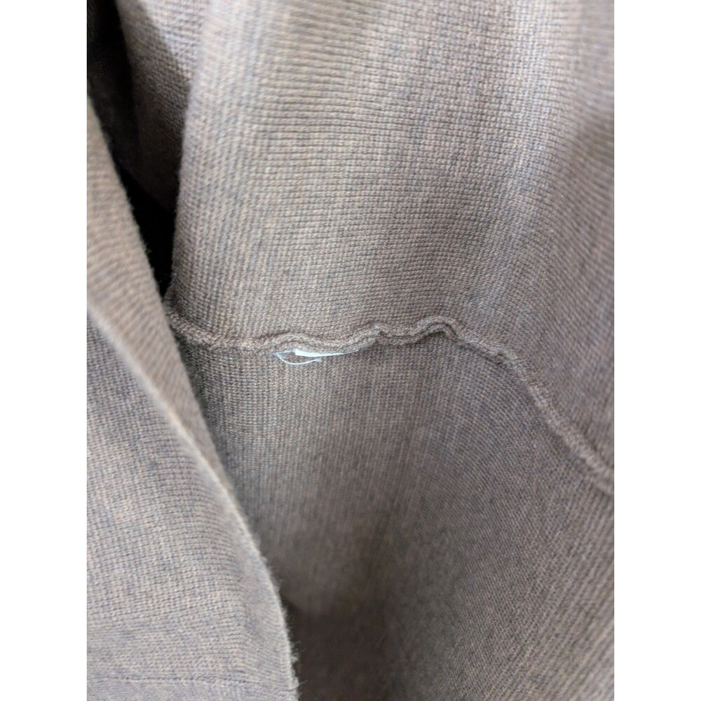 Quince Eco-Knit Milano Stitch Oversized Shirt Jacket Warm Taupe Shacket Large - Picture 10 of 11